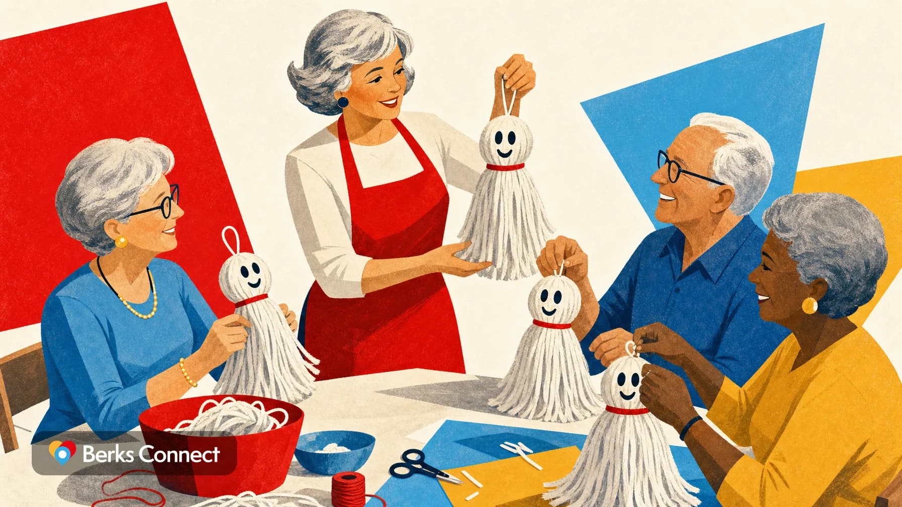 Crafts With Fran: Mophead the Friendly Ghost
