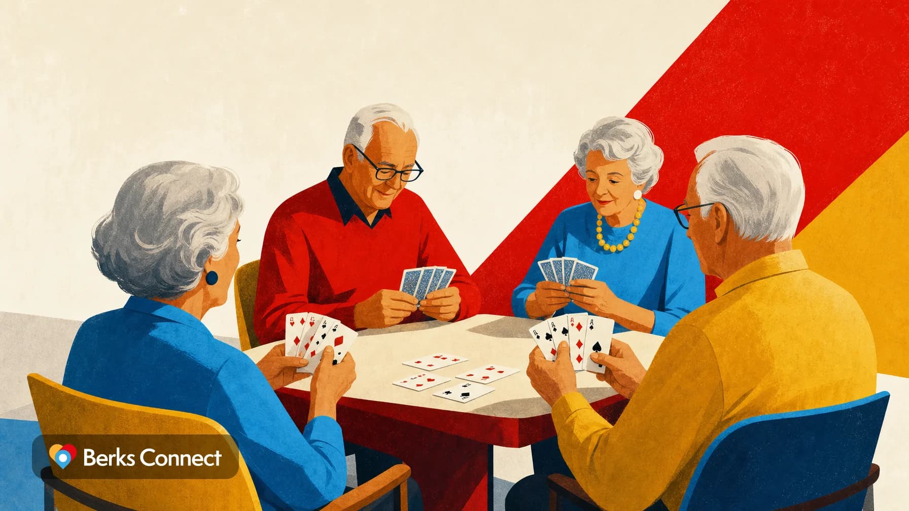 Pinochle Card Playing Group at Fleetwood Center