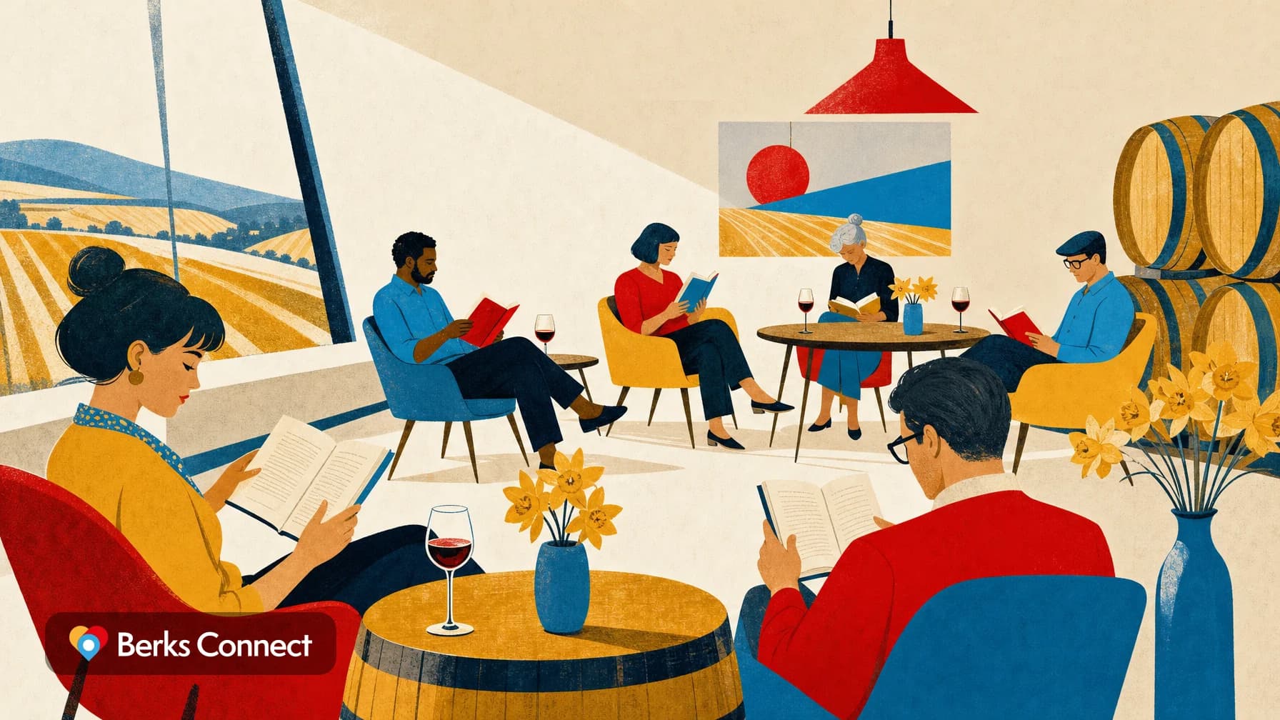 Silent Book Club at Ridgewood Winery