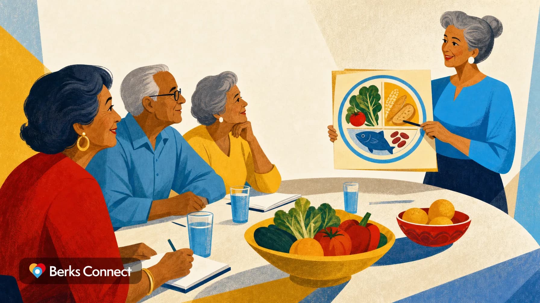 Nutrition Class at Casa de la Amistad Senior Center