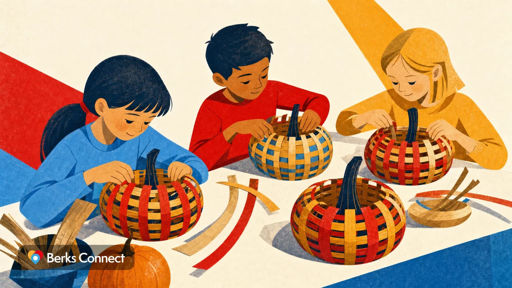 Pumpkin Basket Weaving at Kutztown Community Library
