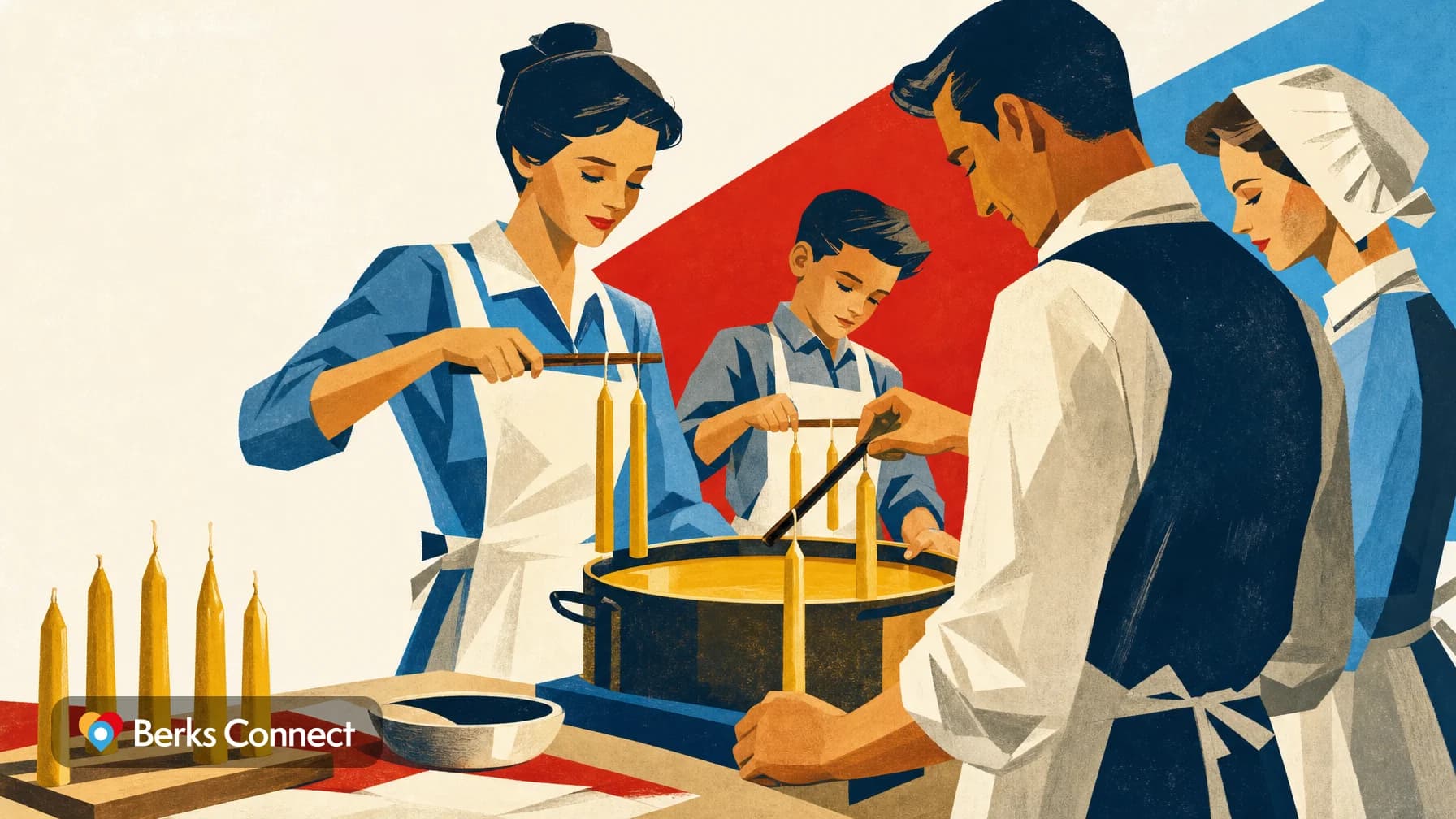 Early American Candle Making and Living History Program