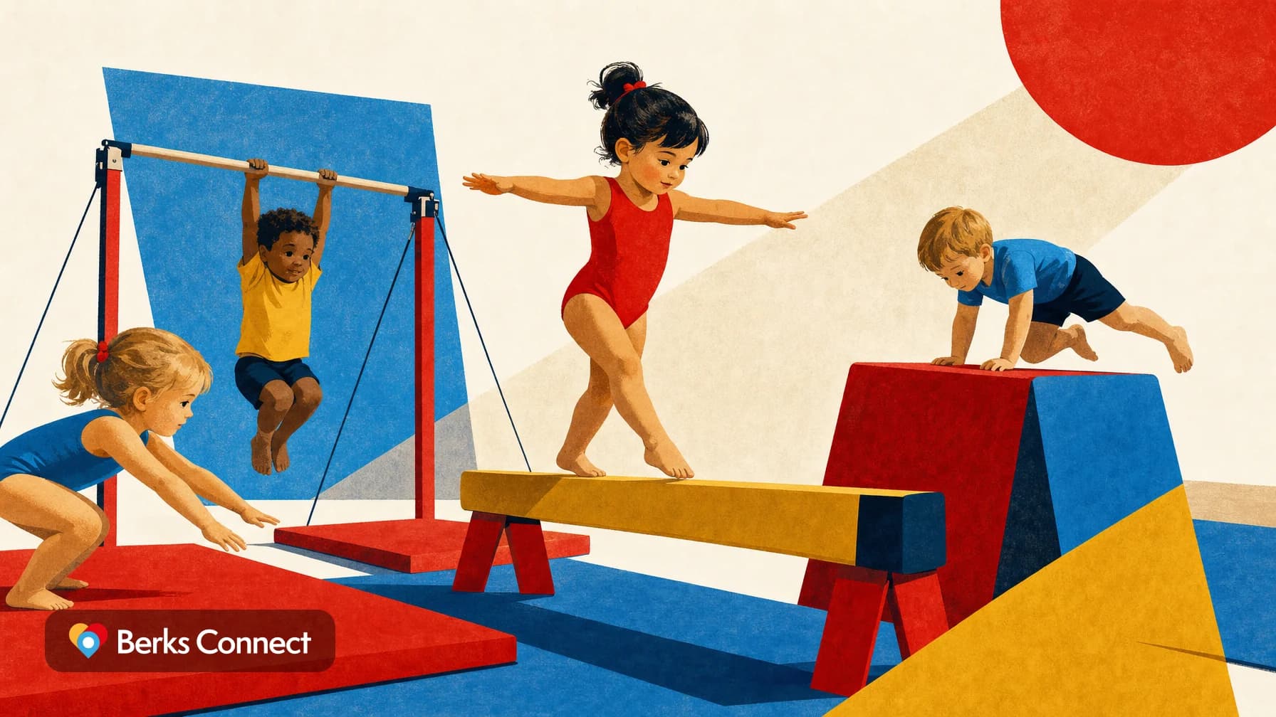 Mighty Tykes Gymnastics Class for Ages 3 and 4