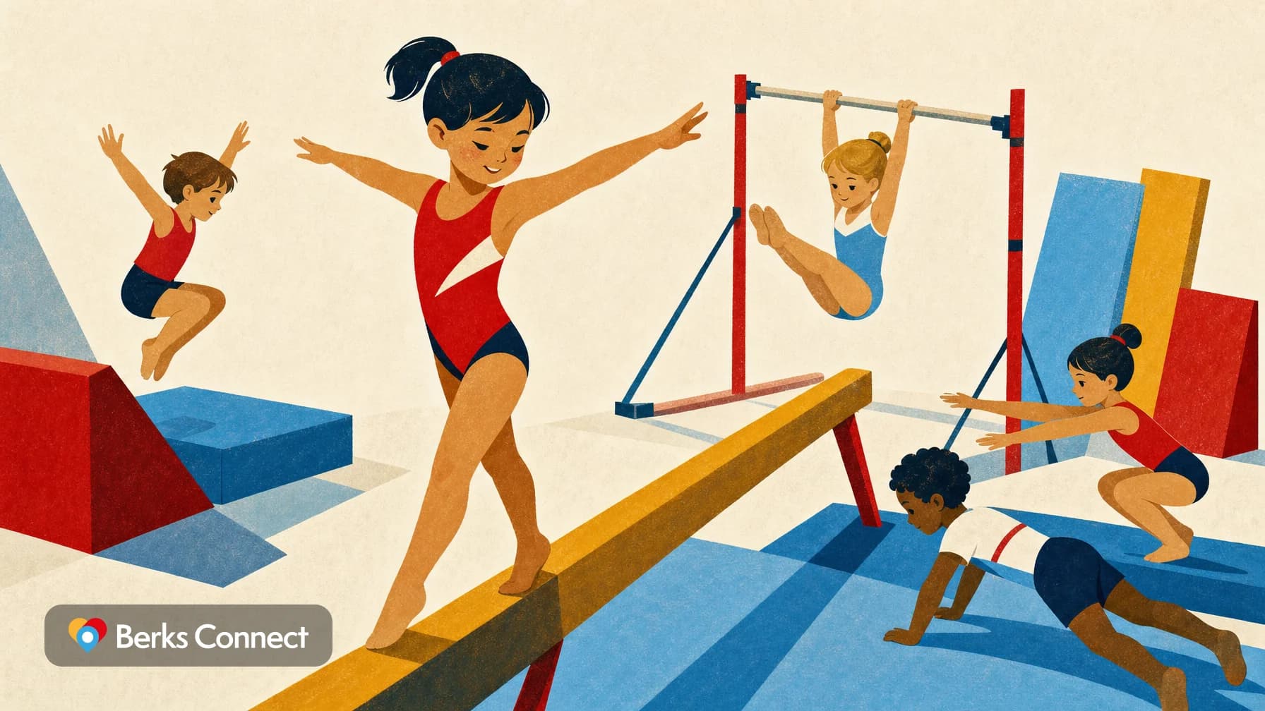Rec 1 Recreational Gymnastics Class for Ages 5 to 7