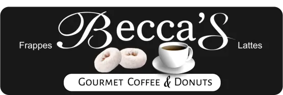 Becca's Gourmet Coffee & Donuts Logo