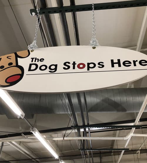 The Dog Stops Here logo