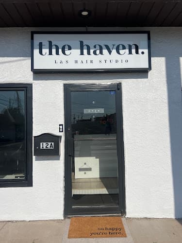 THE HAVEN. L&S HAIR STUDIO Logo