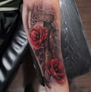 Crescent Rose Tattoo Company logo