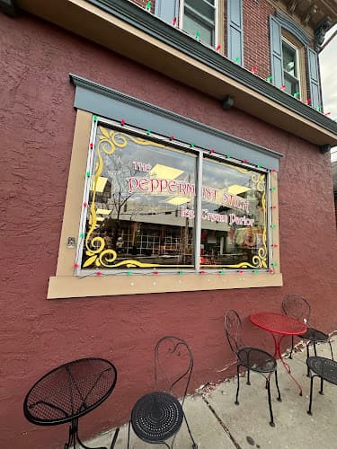 The Peppermint Stick Candy Store & Ice Cream Parlor Logo