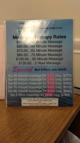 Donna's Medical/Therapeutic Massage Therapy logo