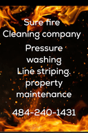 Sure Fire Maintenance & Cleaning logo