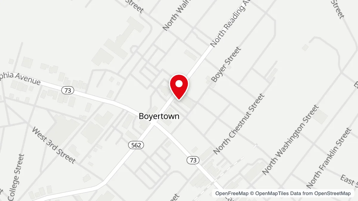 Boyertown Community Library on the BerksConnect map