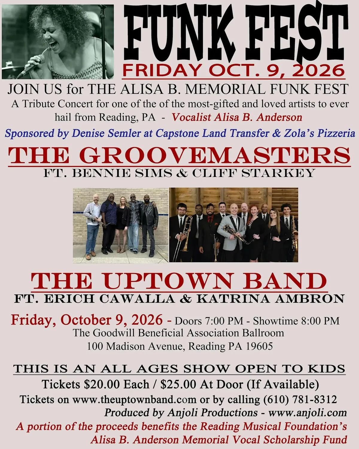 Funkfest with The Groovemasters and The Uptown Band