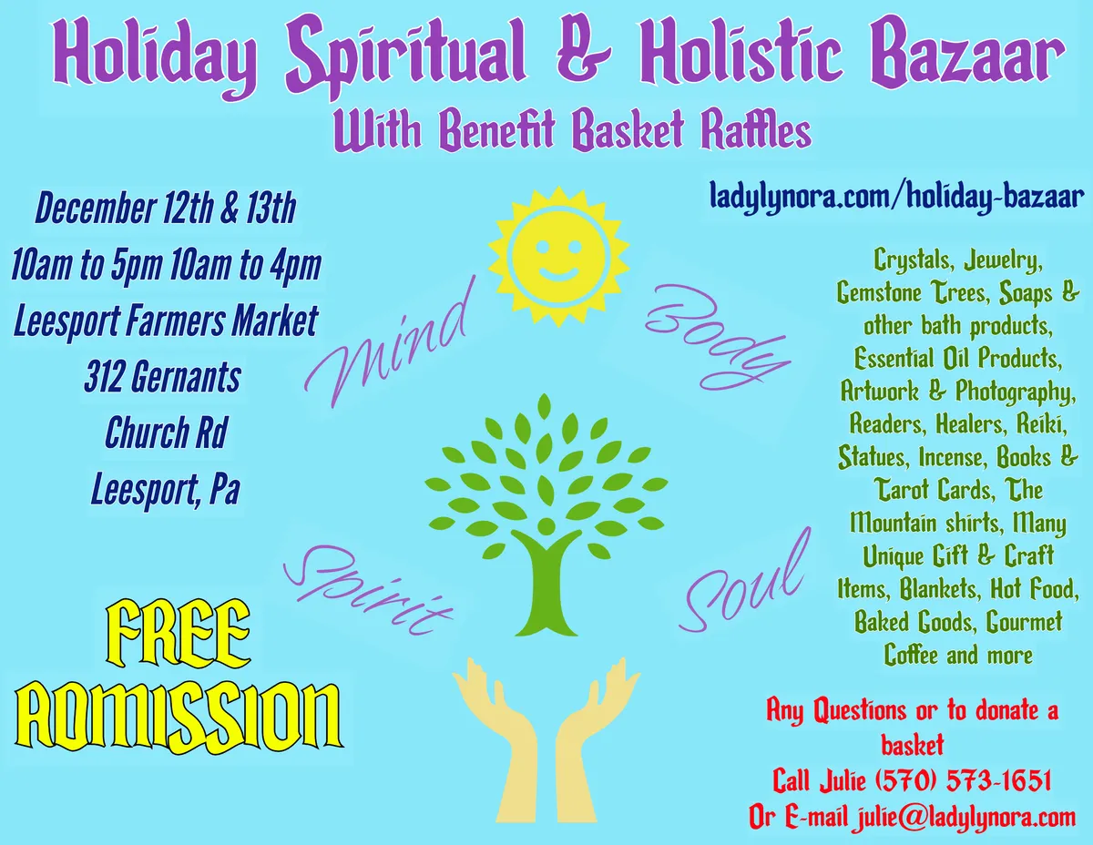 Holiday Spiritual and Holistic Bazaar