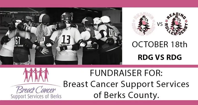 LIVE ROLLER DERBY – Reading Roller Derby’s Breast Cancer Support Services fundraising game