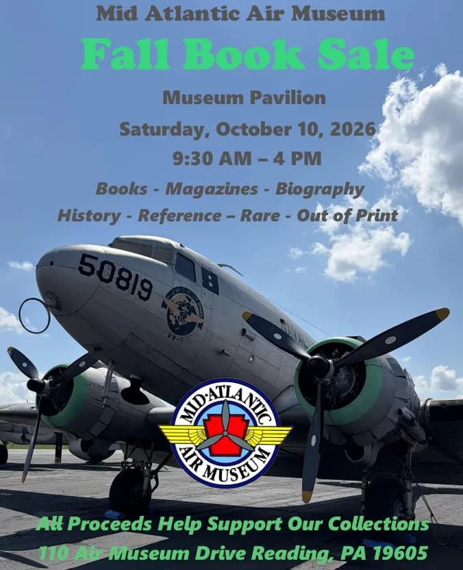 Mid Atlantic Air Museum Fall Book Sale