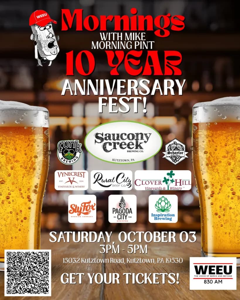 Mornings with Mike Morning Pint 10 Year Anniversary Fest
