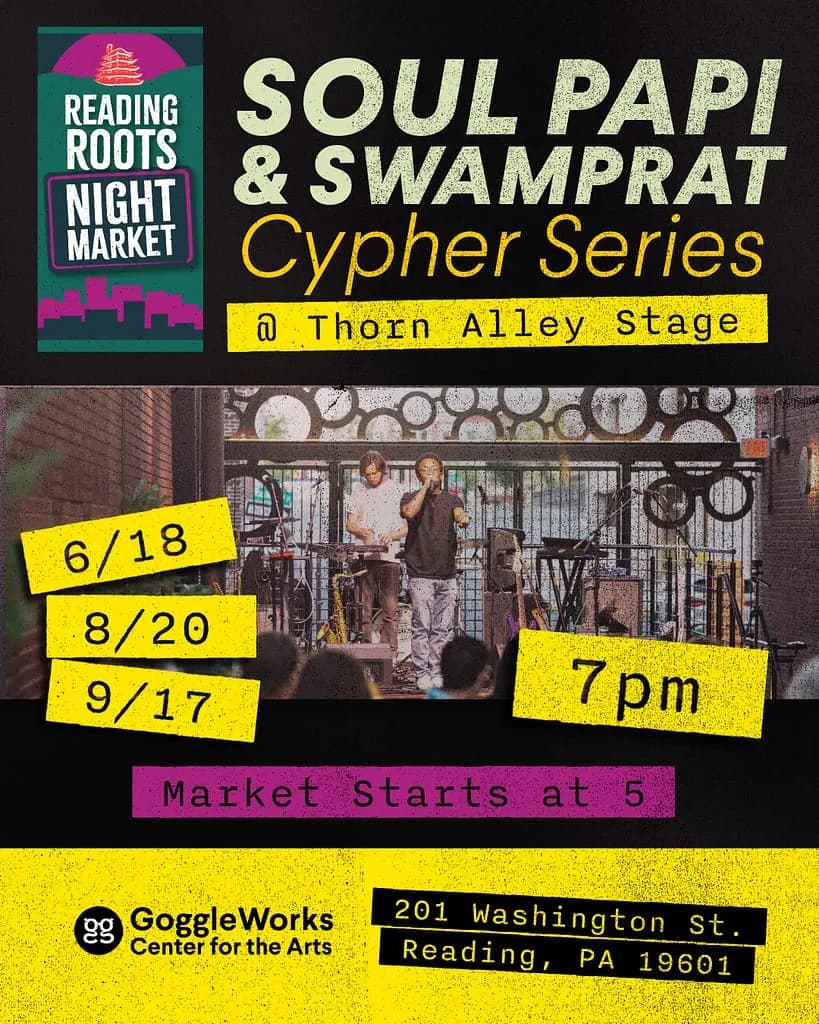 Soul Papi & SWAMPRAT Cypher Series (Reading Roots Night Market)