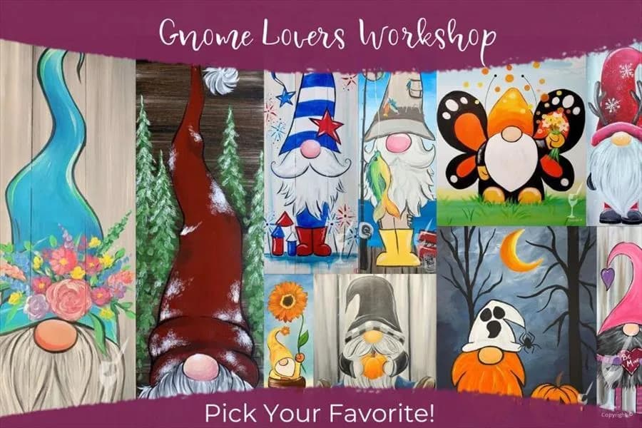 Self Guided Gnome Painting Workshop